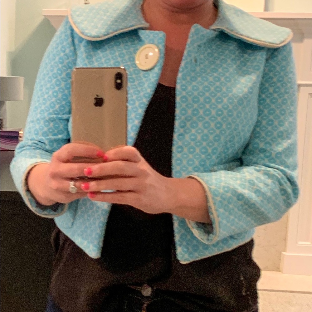Adorable Billy Reid baby blue blazer